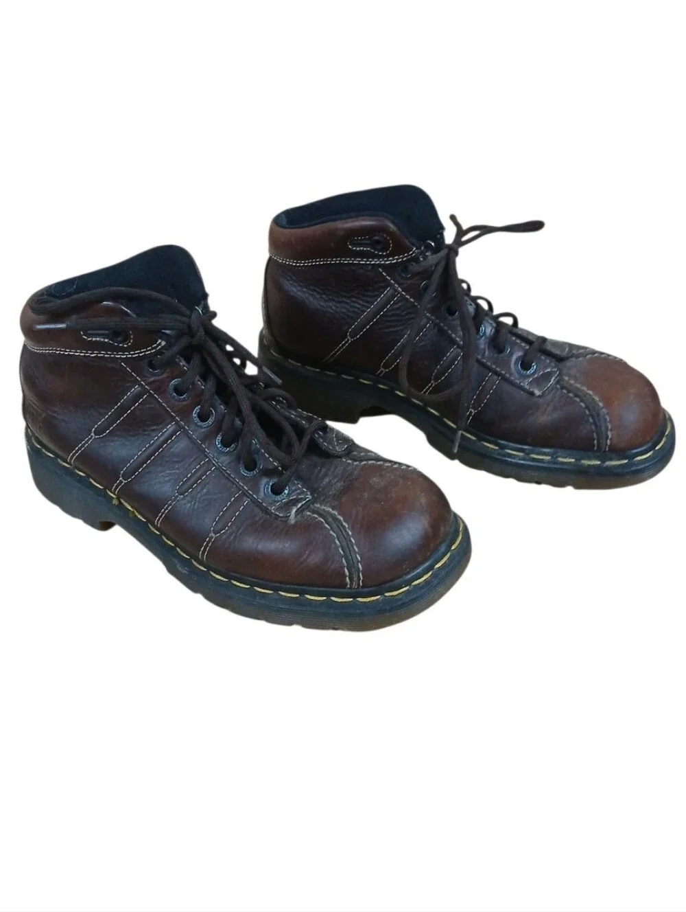 Dr. Martens Vintage Brown Leather Lace-Up Ankle Boots Size 7